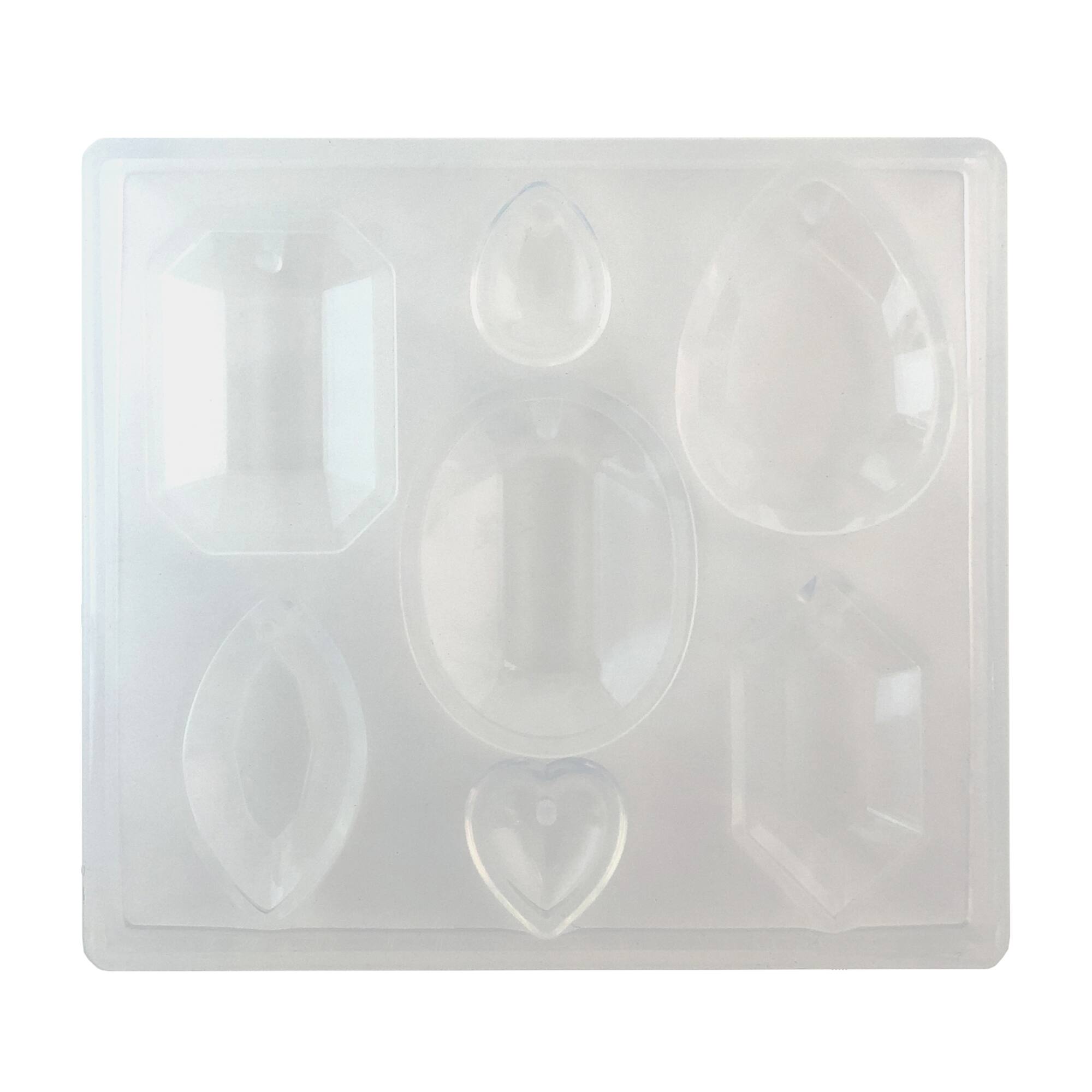 Blue Moon Studio™ UV Resin Craft Faceted Gems Flat Mold